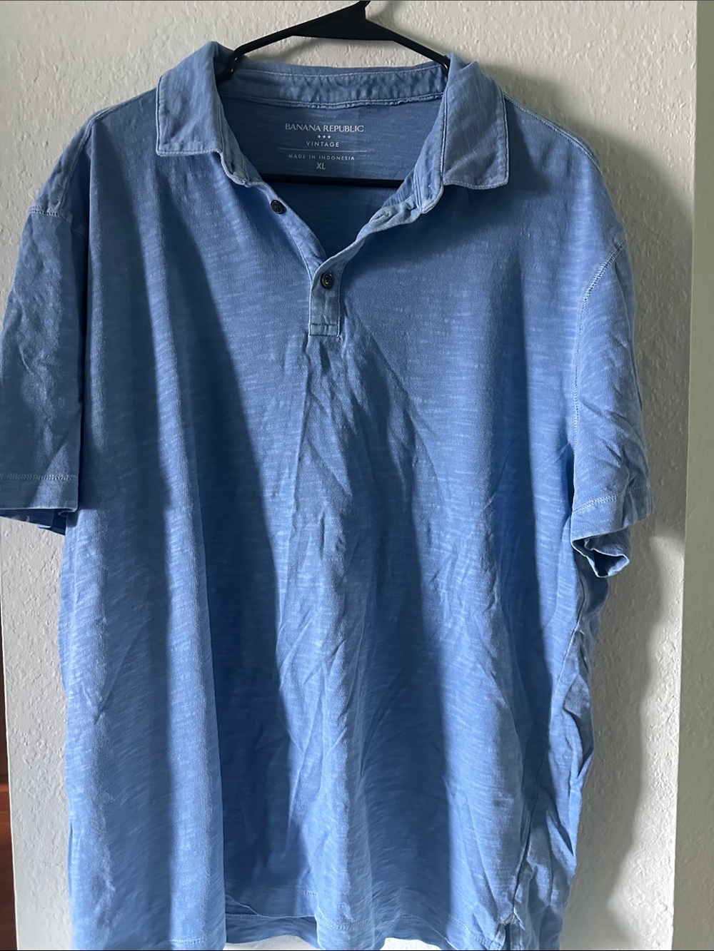 Banana Republic Light Blue Polo Shirt